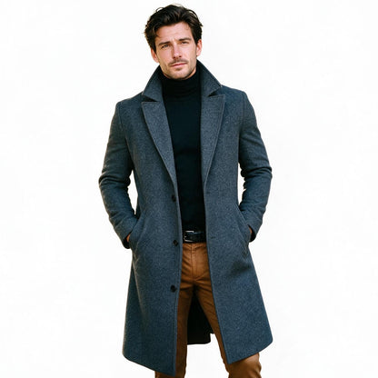 Owen - Elegant Men's Winter Overcoat for Formal Wear