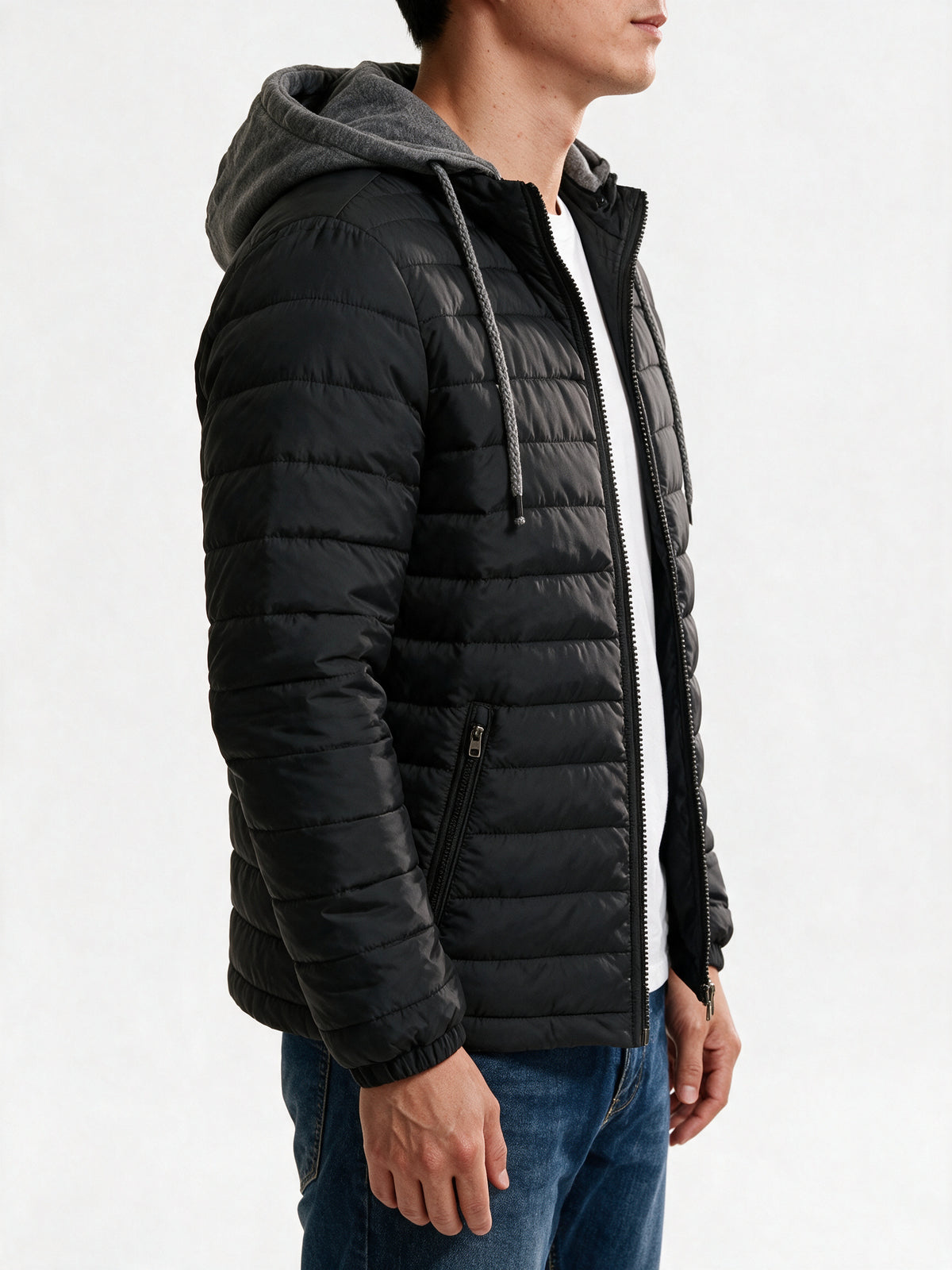 Owen - Men's Lightweight Quilted Hooded Puffer Jacket - view 3