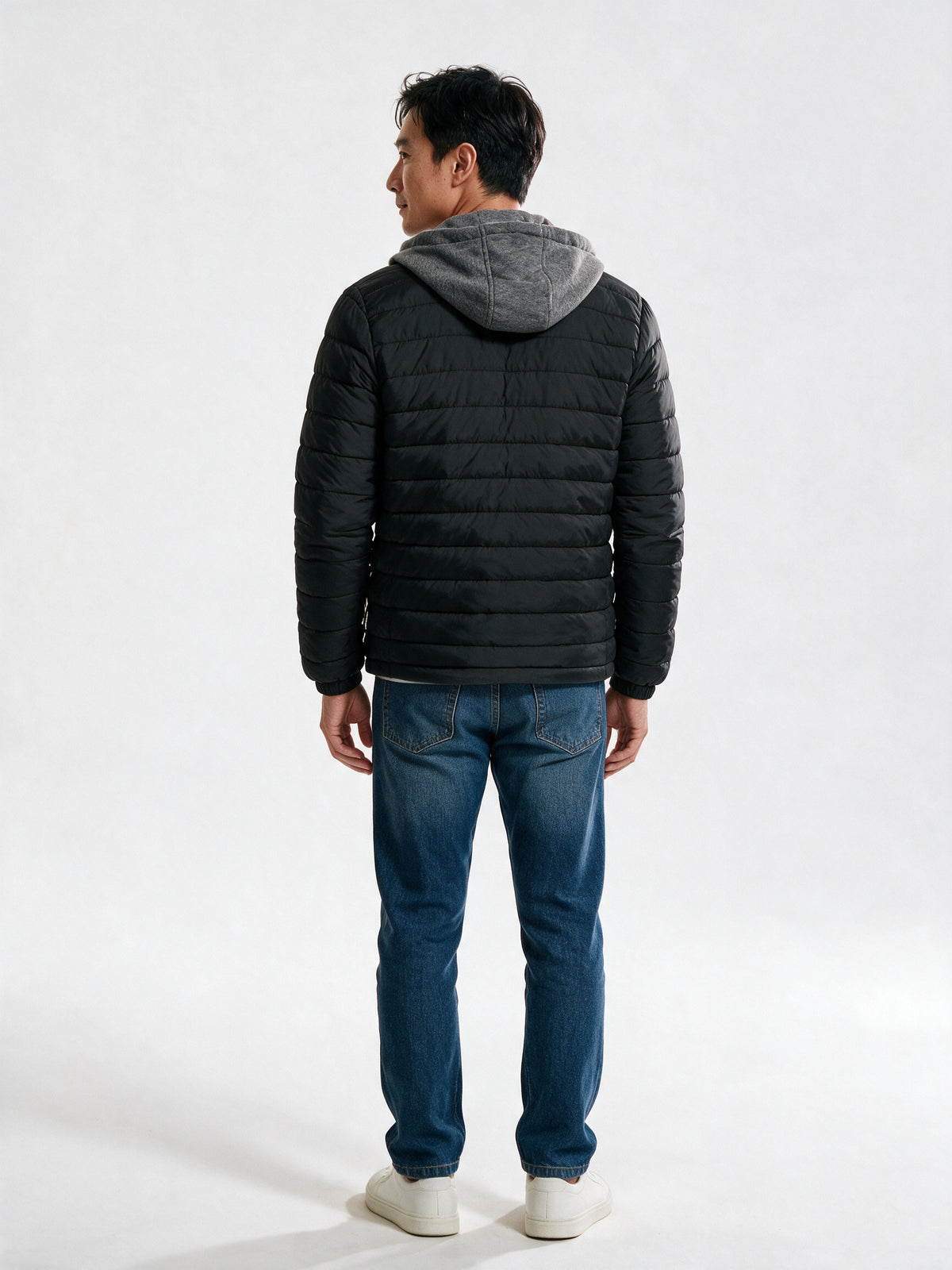 Owen - Men's Lightweight Quilted Hooded Puffer Jacket - view 5