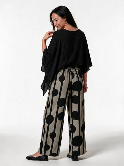 Perpetua - Women's Cape Top and Wide Leg Trouser Set - view 5