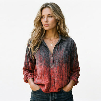 Sophia - Vintage Floral Womens Shirt