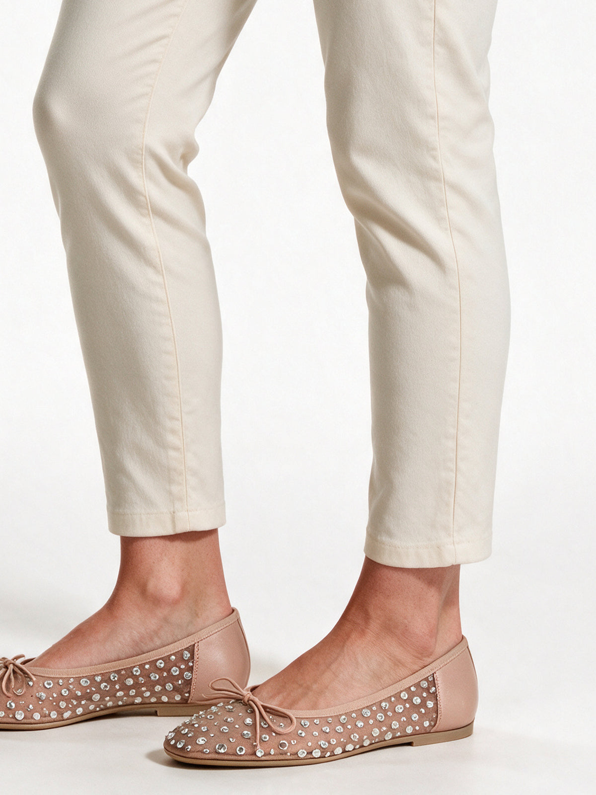 Rhinestone Embellished Ballet Flats for Women - view 2
