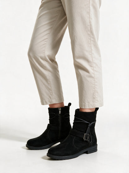Romilly - Women's Wrap Strap Buckle Ankle Boots - view 2