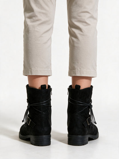 Romilly - Women's Wrap Strap Buckle Ankle Boots - view 5