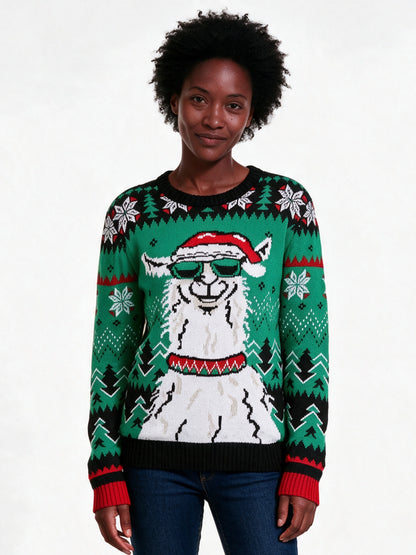 Ronja - Women's Fun Patterned Party Sweater in Five Designs - Alpaca