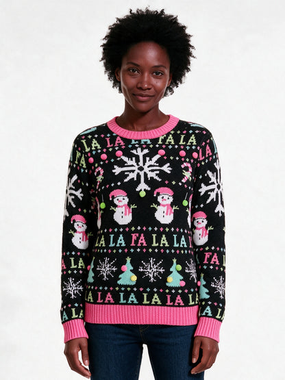 Ronja - Women's Fun Patterned Party Sweater in Five Designs - view 1
