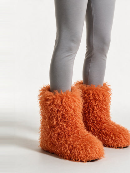 Runa - Women's Curly Fluffy Pull On Boots - view 2