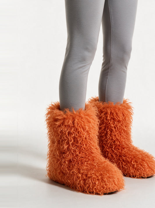Runa - Women's Curly Fluffy Pull On Boots - view 2