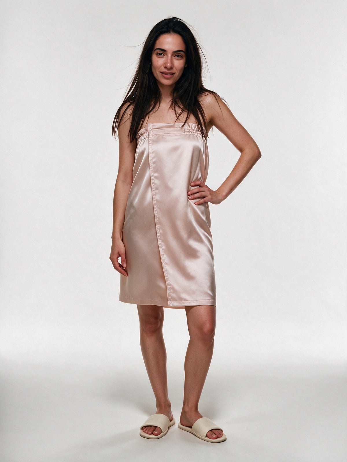 Ruana - Women's Reversible Ruffled Bath Wrap - view 1