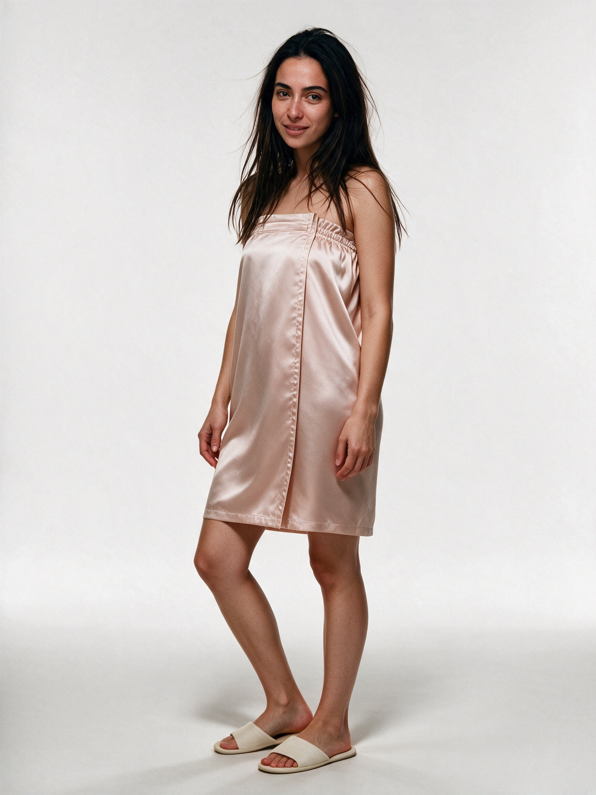 Ruana - Women's Reversible Ruffled Bath Wrap - view 2
