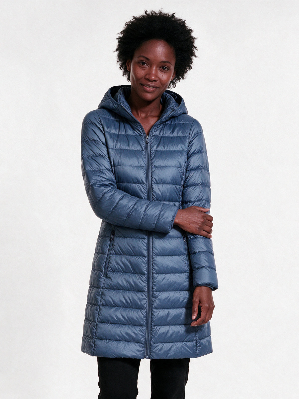 Sabrina - Stylish Ultralight Down Jacket for Autumn - Blue