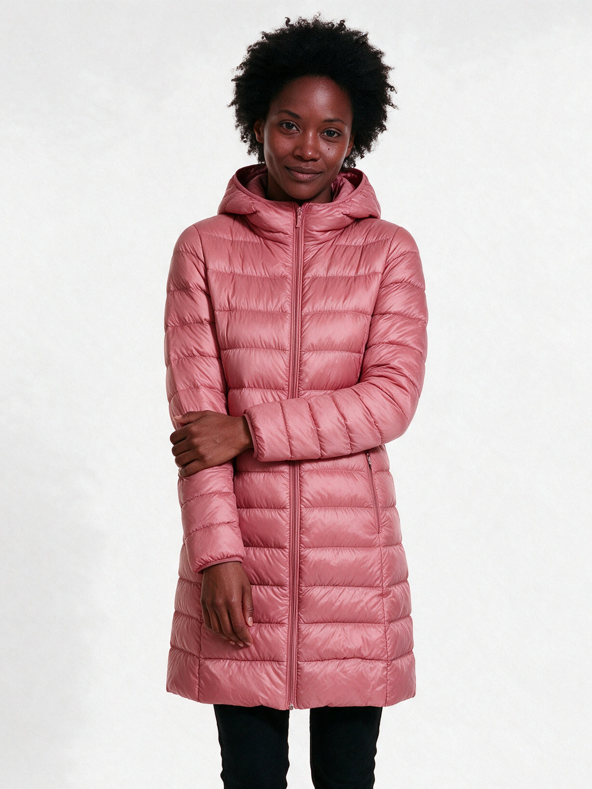 Sabrina - Stylish Ultralight Down Jacket for Autumn - Pink