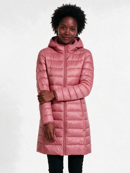 Sabrina - Stylish Ultralight Down Jacket for Autumn - Pink