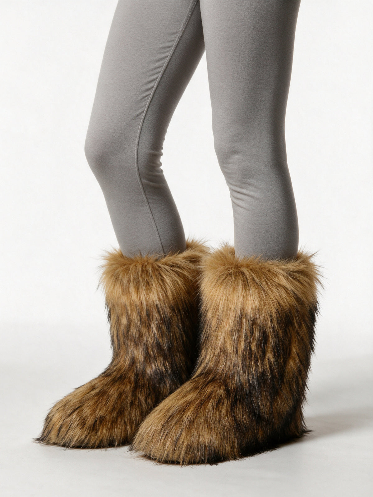 Saga - Women's Fluffy Mid Calf Pull On Boots - view 2