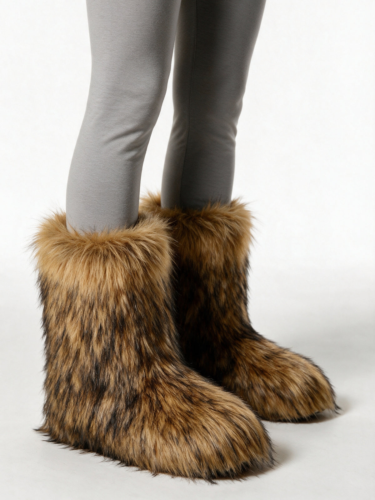 Saga - Women's Fluffy Mid Calf Pull On Boots - view 3