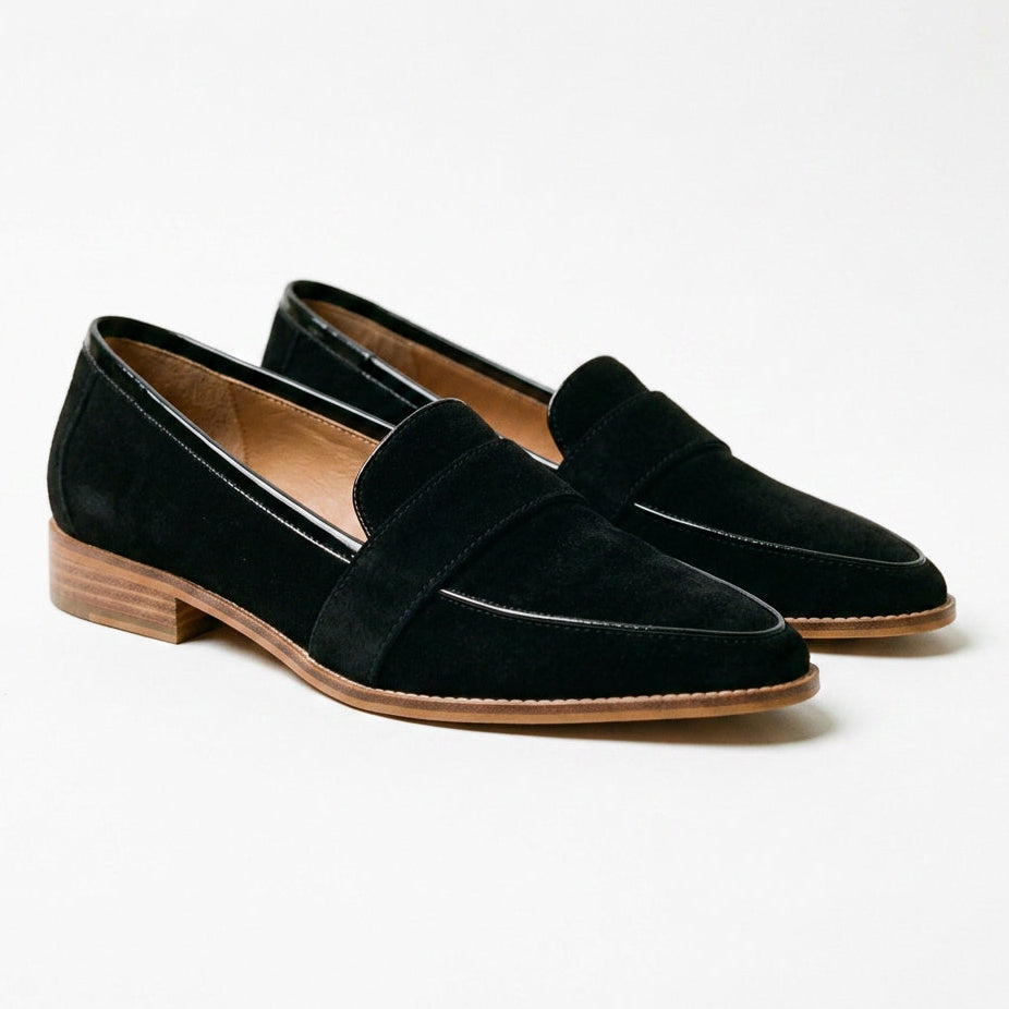 Scarlett - Elegant Black Loafers for Women