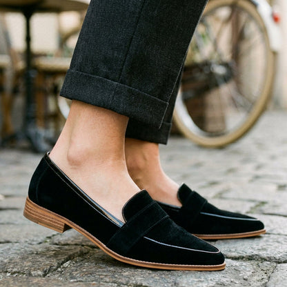 Scarlett - Elegant Black Loafers for Women