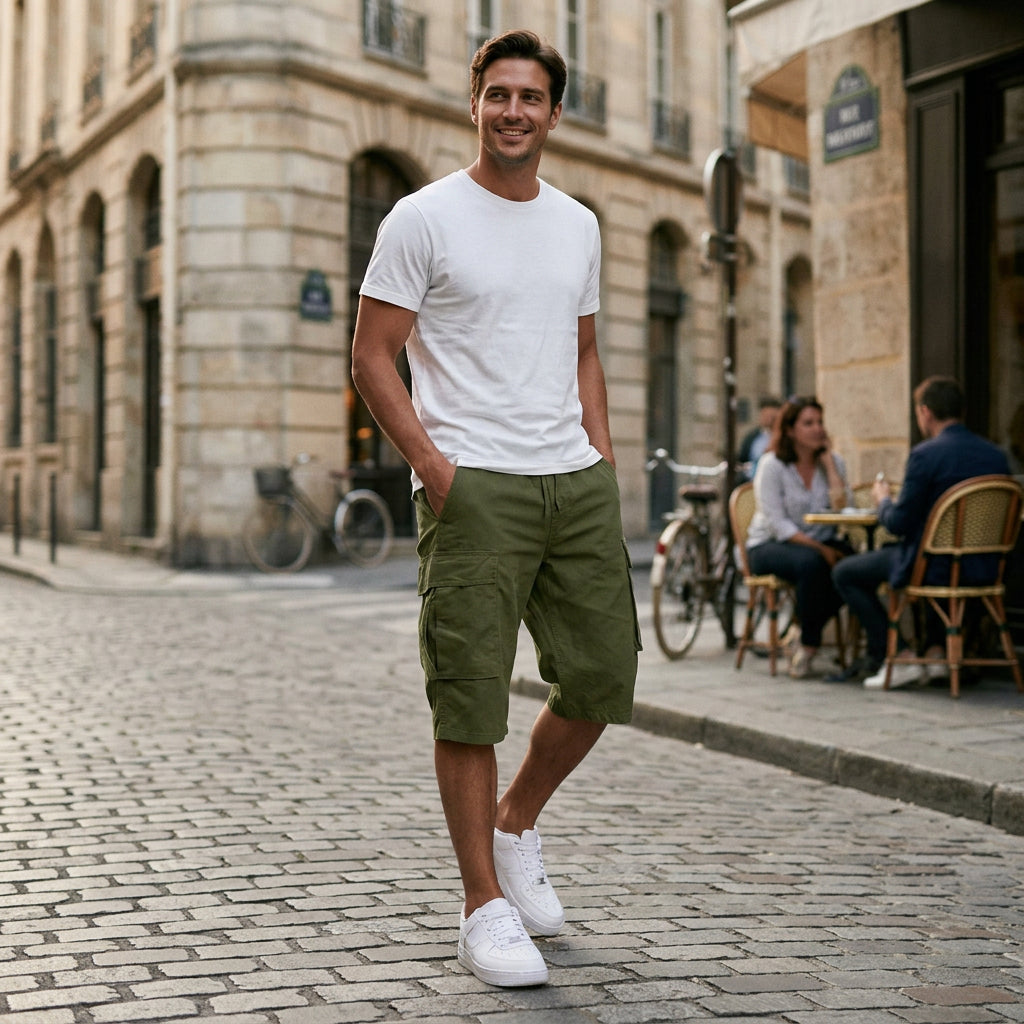 Sebastian - Stylish Men's Cargo Shorts with Multi Pockets