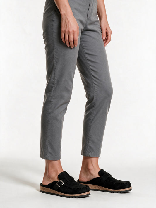 Signe - Women's Cushioned Buckle Strap Slip-On Mules - view 2