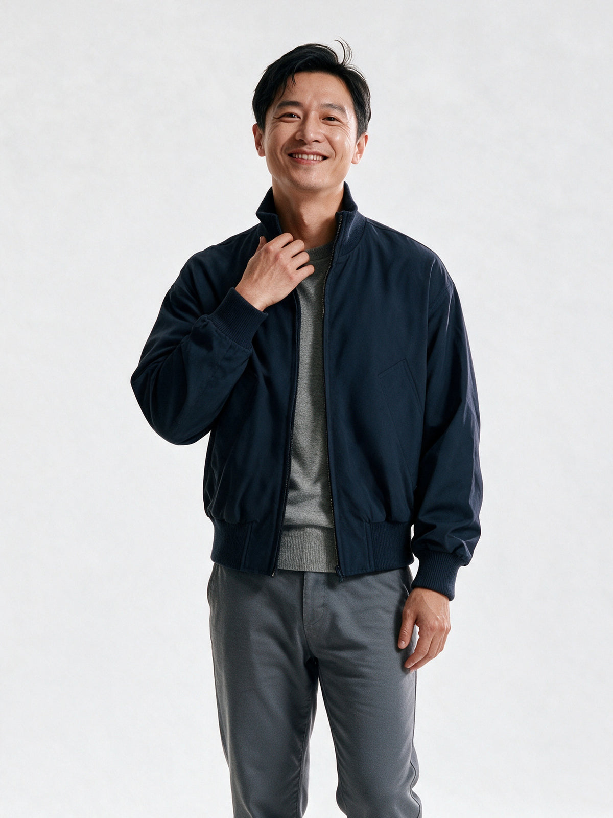 Steinar - Men's Stand Collar Zip Jacket - view 1