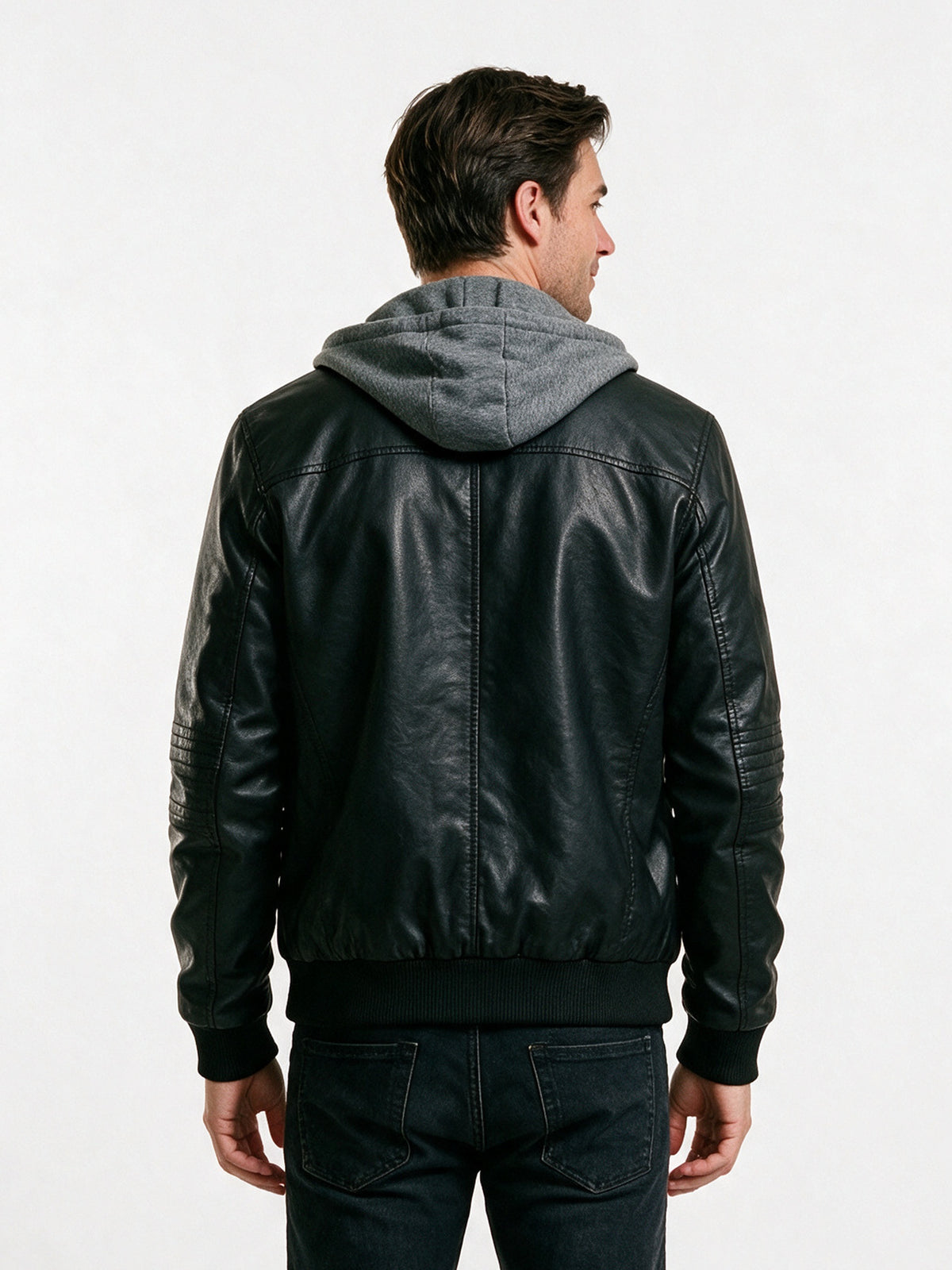 [T4, T11] Stylish Hooded Bomber Jacket for Cold Weather - view 5