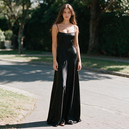 Tatianne - Elegant White Corset Maxi Dress for Women