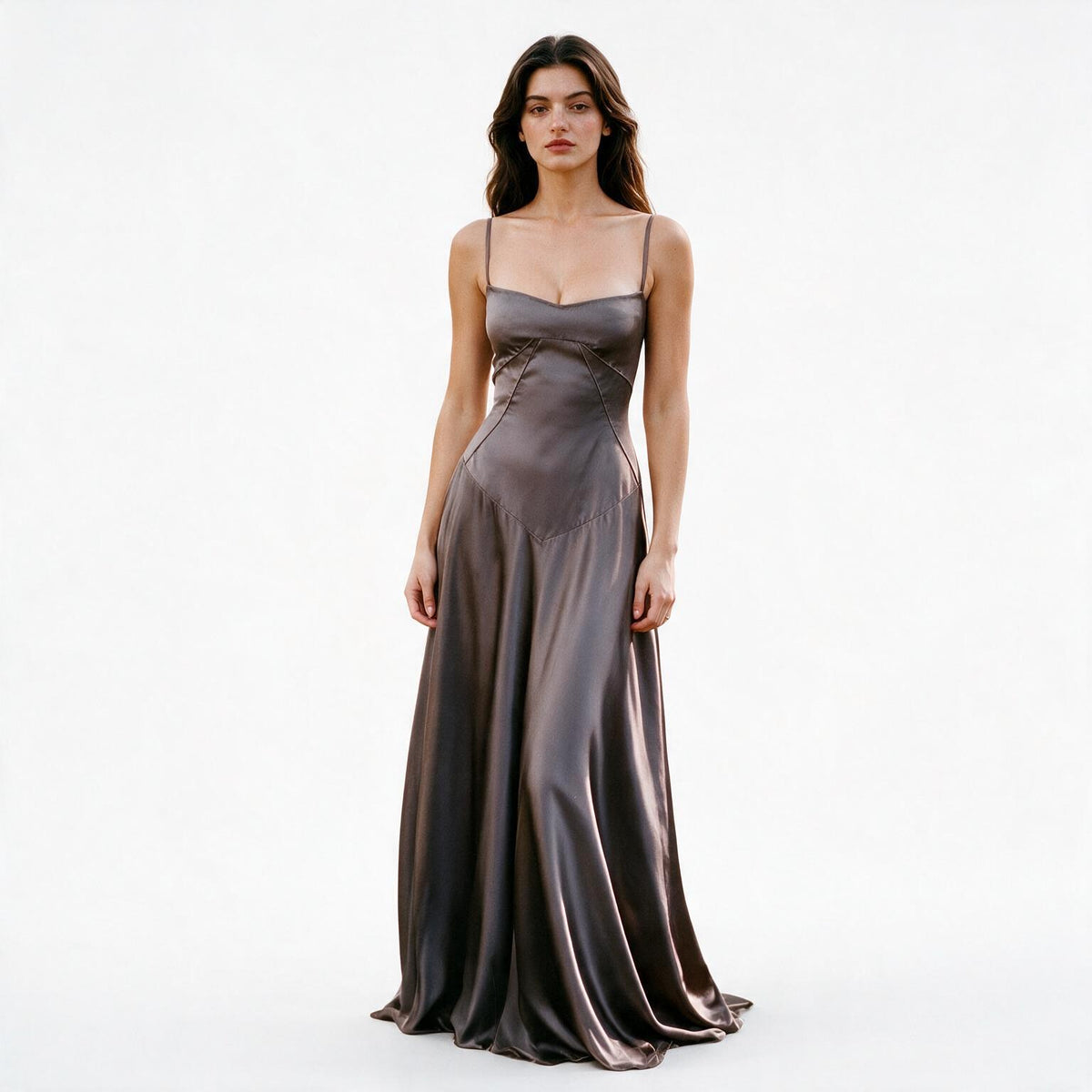 Tatianne - Elegant White Corset Maxi Dress for Women