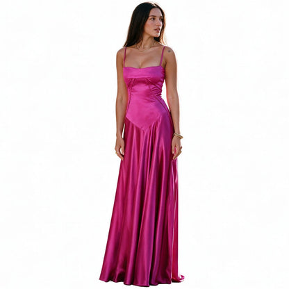 Tatianne - Elegant White Corset Maxi Dress for Women