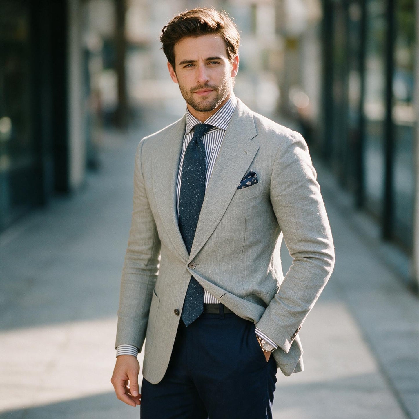 Theodore - Textured Tailored Blazer Jacket for Sprin