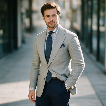 Theodore - Textured Tailored Blazer Jacket for Sprin