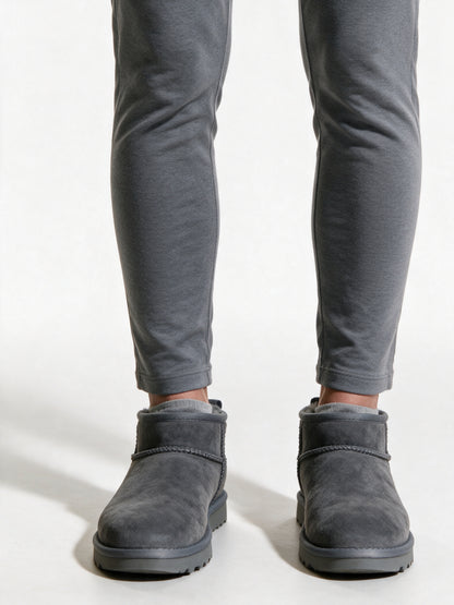 Tiril - Women's Ultra Mini Platform Pull On Boots - Grey