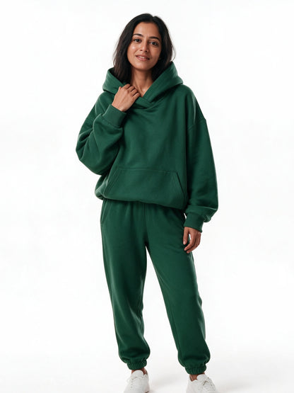 Tiziana - Women's Oversized Hoodie and Jogger Set - Green