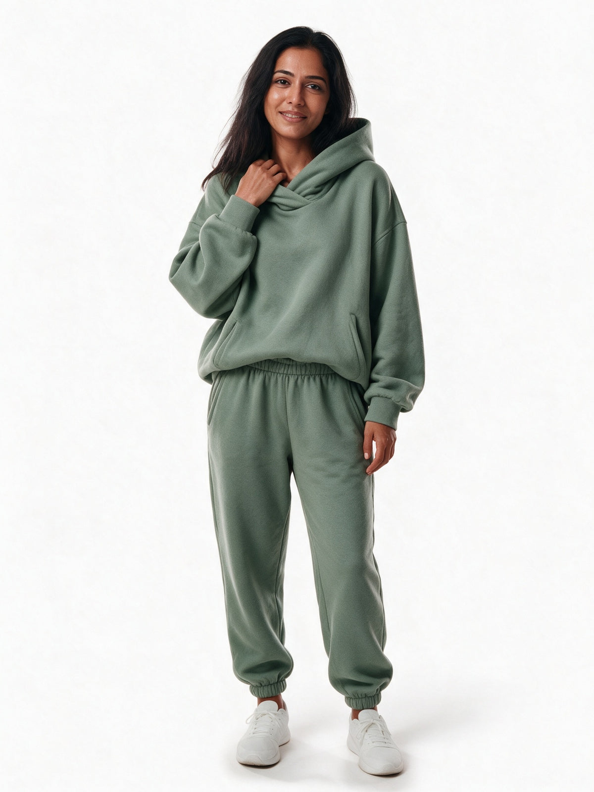 Tiziana - Women's Oversized Hoodie and Jogger Set - Sage