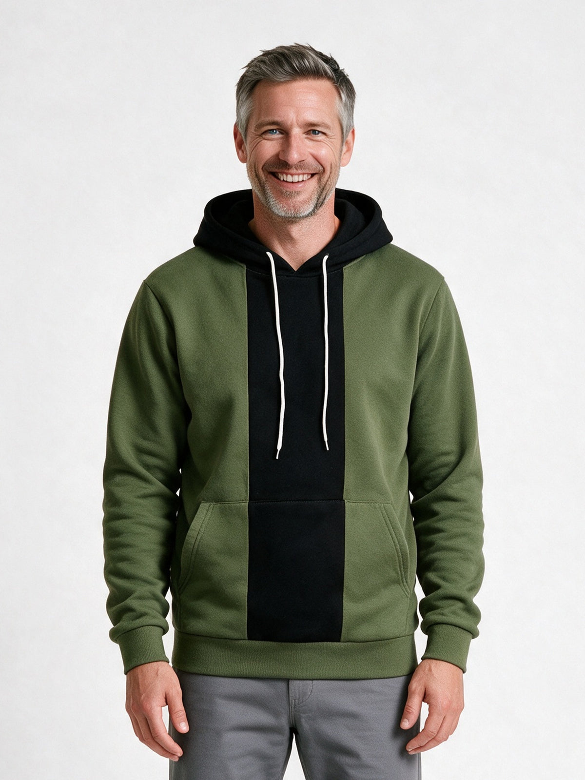 Torin - Men's Contrast Panel Pullover Hoodie - view 1