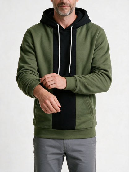 Torin - Men's Contrast Panel Pullover Hoodie - view 3