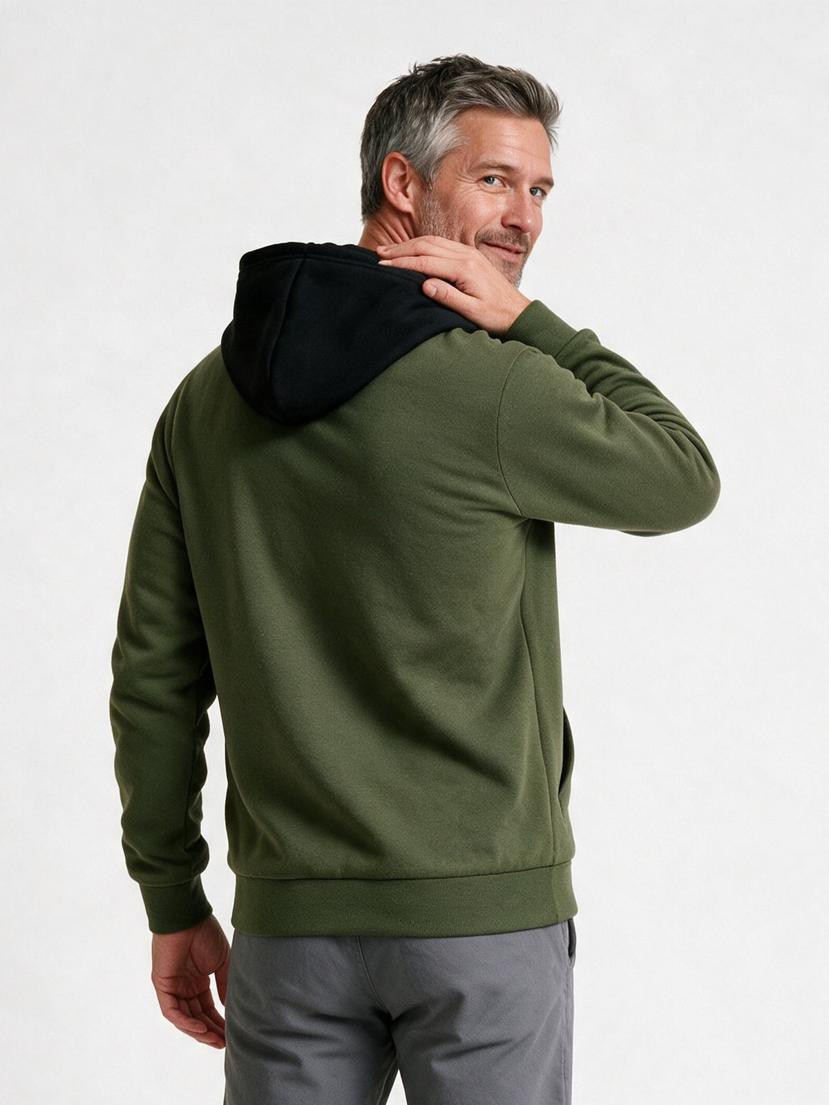 Torin - Men's Contrast Panel Pullover Hoodie - view 5