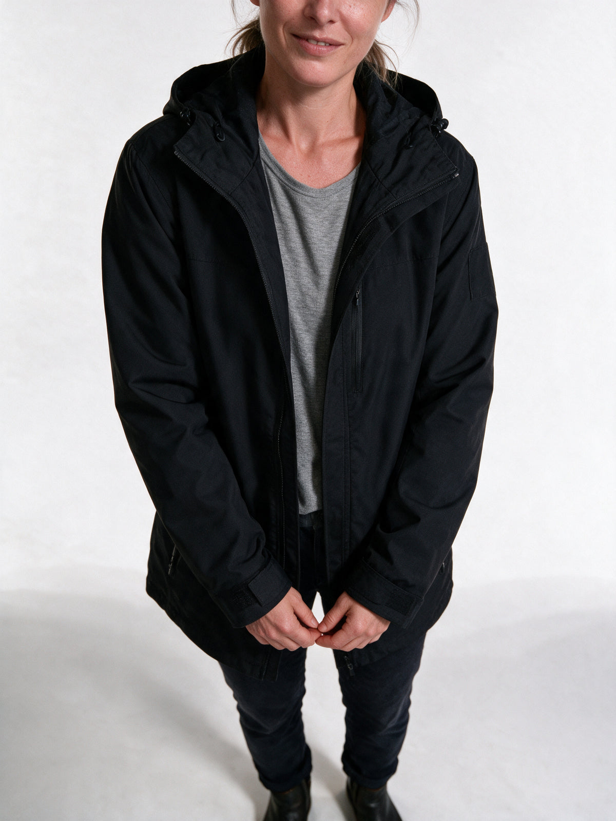 Trond - Unisex Two Tone Hooded Mountain Jacket - view 3