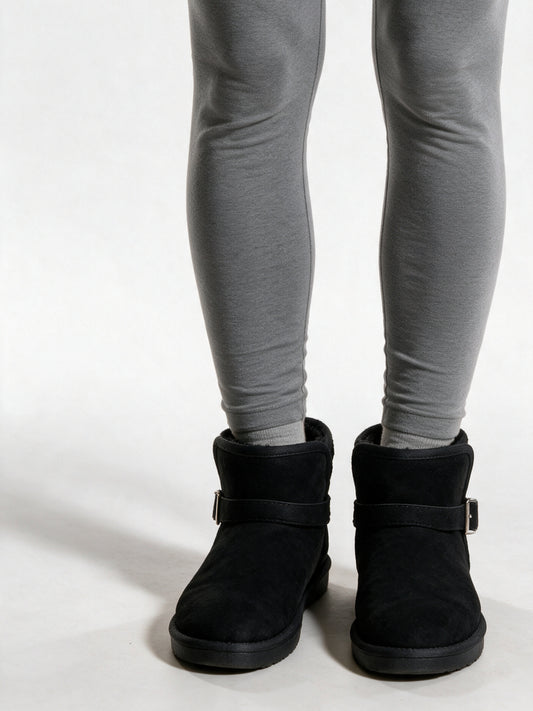 Vilde - Women's Mini Pull On Boots with Buckle Strap - view 1