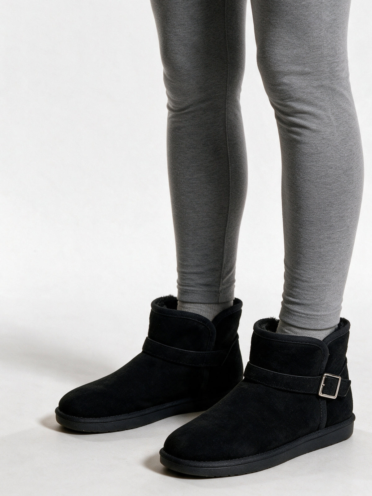 Vilde - Women's Mini Pull On Boots with Buckle Strap - view 2