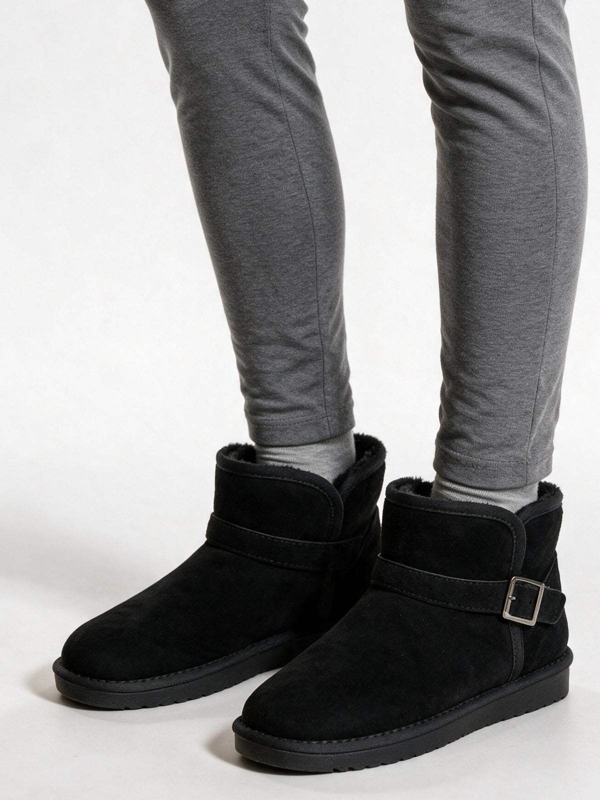 Vilde - Women's Mini Pull On Boots with Buckle Strap - view 3