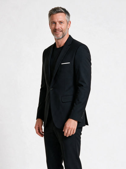 Vincent - Men's Slim Fit One Button Blazer - view 2
