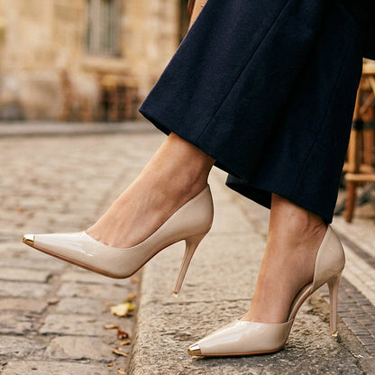 Juliette - Comfortable Closed Toe Heels for Women