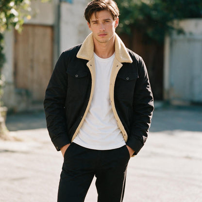 William - Cozy Men's Winter Jacket with Sherpa Lining