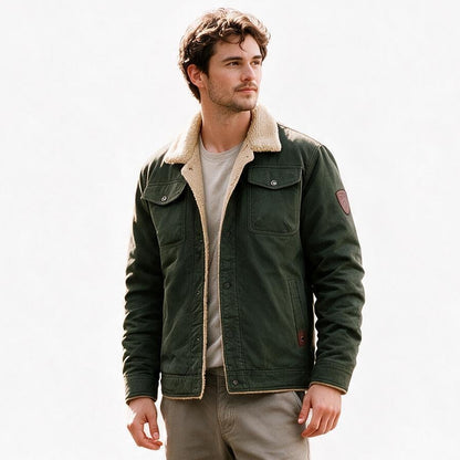 William - Cozy Men's Winter Jacket with Sherpa Lining