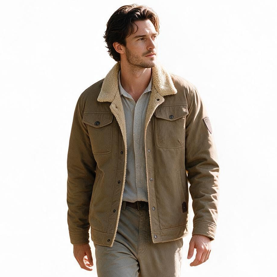 William - Cozy Men's Winter Jacket with Sherpa Lining