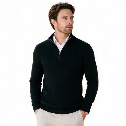 Wyatt - Stylish Slim Fit Quarter Zip Sweater for Men