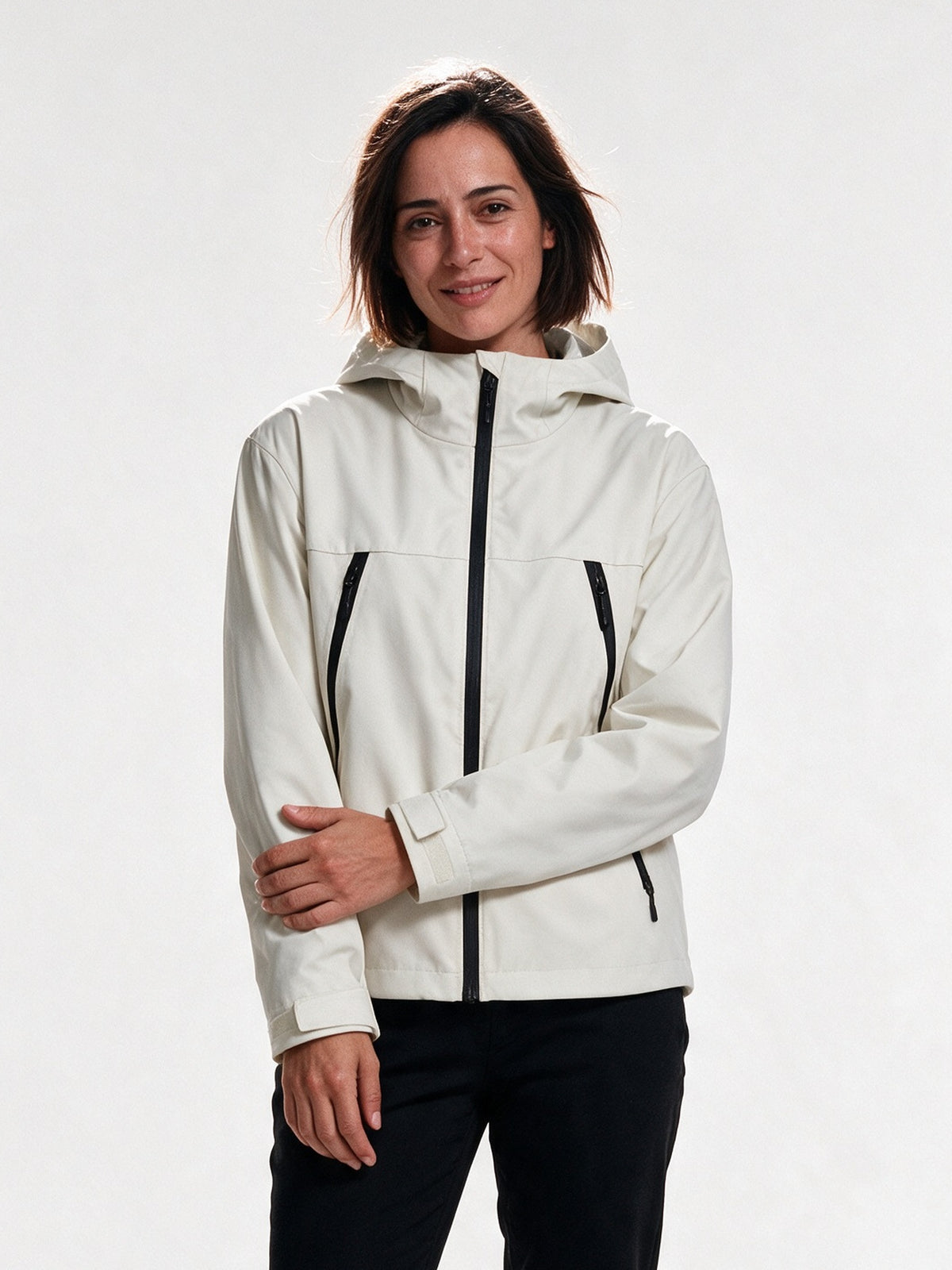 Zoe - Women's Short Water-Resistant Hooded Jacket - view 1
